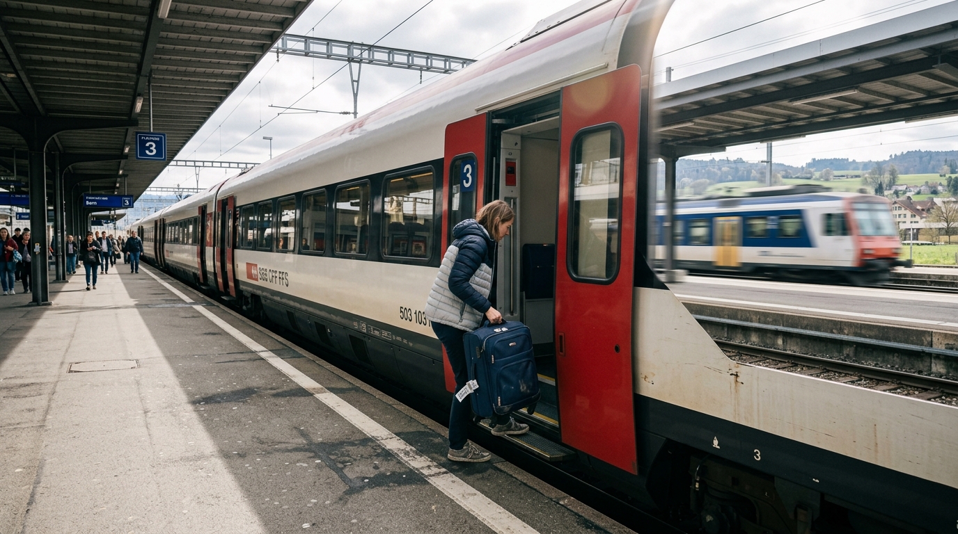 Swiss Train Luggage and Boarding Rules