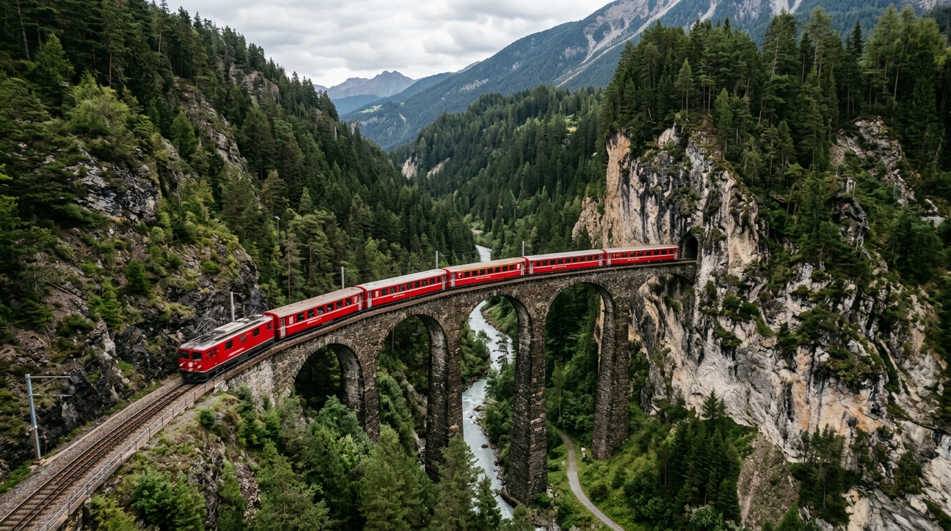 Chur to St. Moritz Train